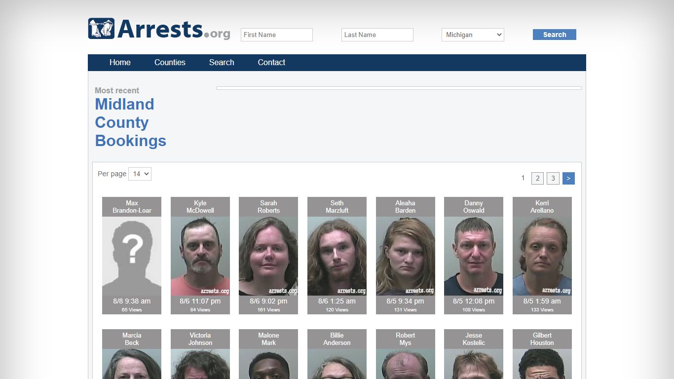 Midland County Arrests and Inmate Search