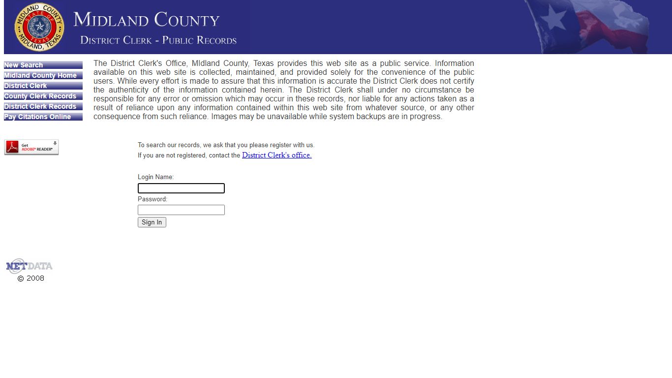 Midland County - District Clerk Public Records